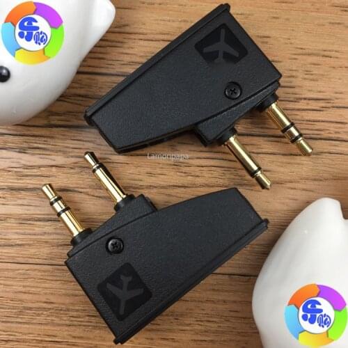 Portable 3.5MM Airplane Plug Adapters for Bose QC15 QC3 Noise Canceling Aviation Audio Plug for Bose QC25 QC35 Headphone Adapter