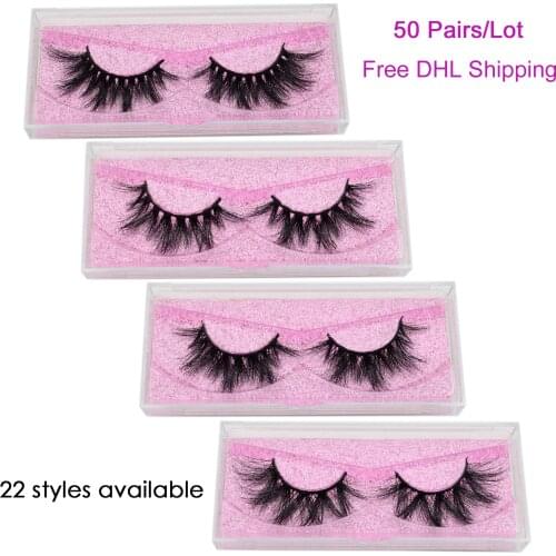 50 pairs/lot visofree eyelashes 3d mink lashes makeup faux cils wholesale mink eyelashes mink lashes bulk thick crisscross lash