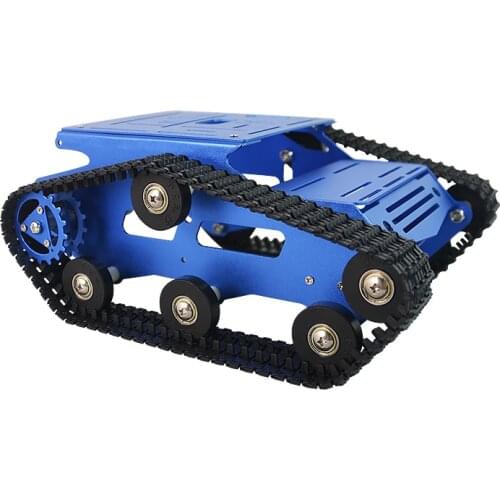 Robot chassis intelligent car large size metal aluminum alloy tracked body DIY