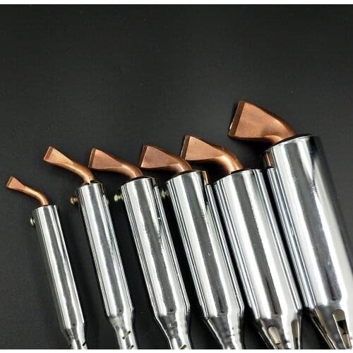 220V Heavy Duty Electric Soldering Iron 50W 75W 100W 150W 200W 300W High Power Soldering Iron Chisel Tip Wood Handle FreeShip