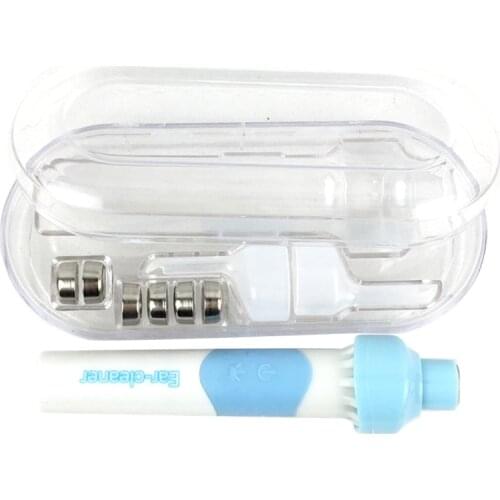Ear Cleaner Wax Remover Electric Safe Earwax with 2 Removable Soft Silicone Attachments for Toddlers Teenagers Adults Baby