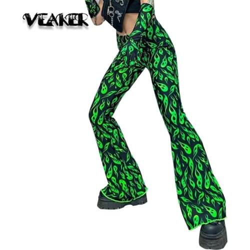 VEAKER Women's Flared Trousers
