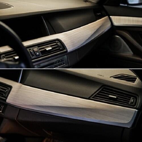 Wooden Vinyl SUNICE 124x30cm Wood Grain Textured Vinyl Self-adhesive Wallpaper Countertop Furniture Car Interior PVC Sheet Decor