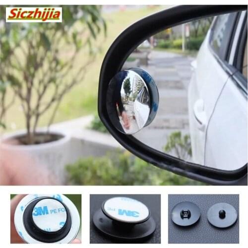 360 degree frameless blind spot HD glass rear view mirror 2 for Ford Focus Fusion Escort Kuga Ecosport Fiesta Falcon EDGE