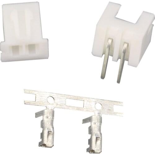 10 Sets XH2.54 Curved Needle Spacing 2.54mm Connectors Male and Female Plug + Terminals