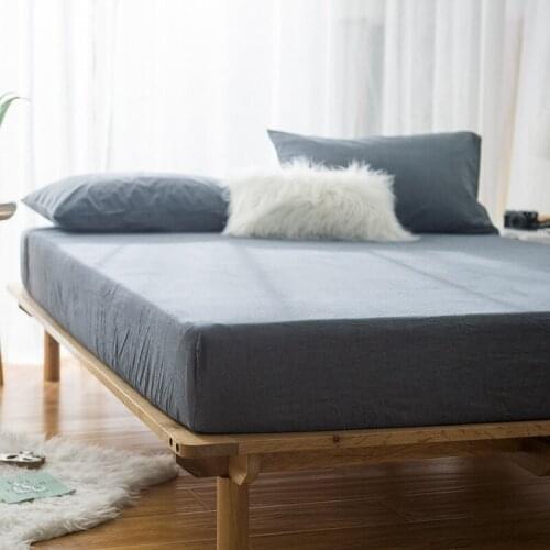 100% Cotton 17 Color All Size Smooth Mattress Cover Bed Bug Proof Mattress Protector Fully Cover Encasement Mattress