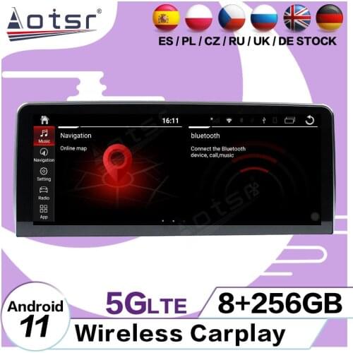 256GB Carplay Android 11 Multimedia Player For BMW 5 Series E60 2003 2004 2005 2006 2007 2008 2009 2010 GPS Navi Radio Head Unit