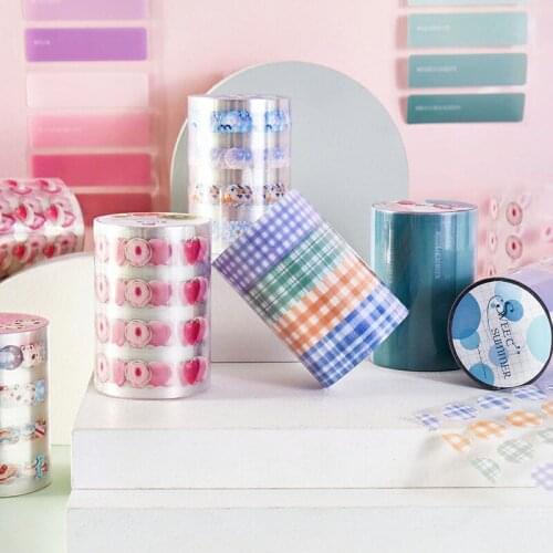 6pcs/lot long spring days series ins simplicity fresh decorative PET tape