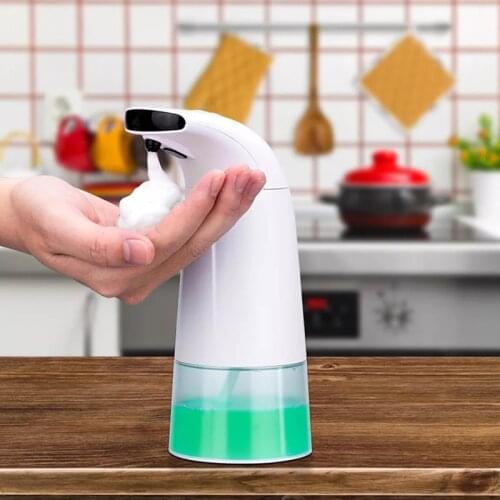 Hand Wash Foam Soap Dispenser Automatic 250ml Infrared Sensing Portable Foam Liquid Induction Soap Dispensers Bathroom Kitchen