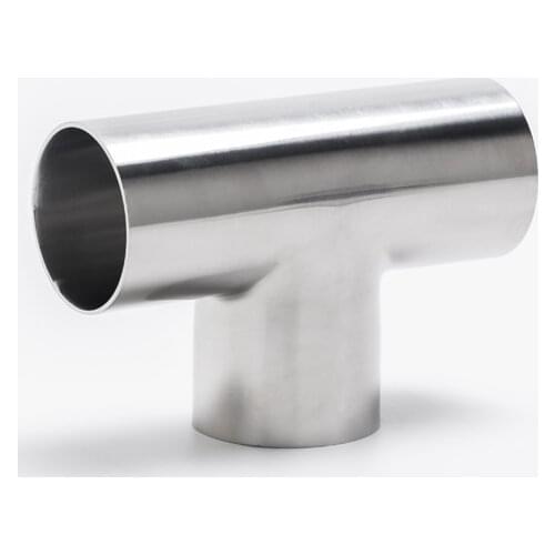 1-1/2“ to 2“ Sanitary Weld Tee Pipe Connection Fittings polished Pipe Fitting 304 Stainless Steel Food grade For Homebrew