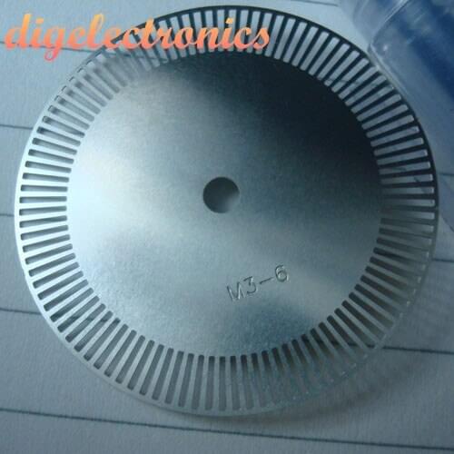 Photoelectric Encoder Inverter Meter Wheel Servo Motor Grating Disk Robot Speed Measuring Disk M3-6 DIY Smart Car Chassis Parts