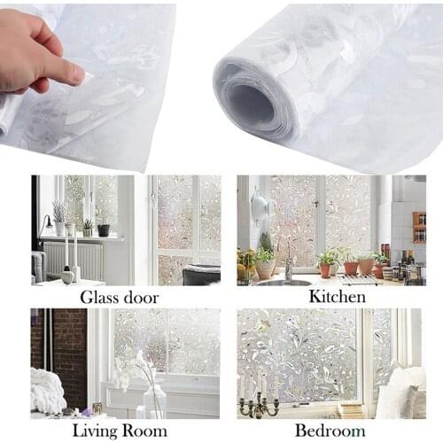 Creative Window Film Sticker Privacy Frosted Stained Glass Static Decorative Home Wedding Room Decor