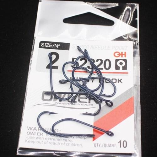 10pcs/lot Blue Fishing Hooks Steel Sharp Barbed Hook Oshaughnessy Series Jig Hooks/Sea Kirby Ringed Hook Saltwater owner