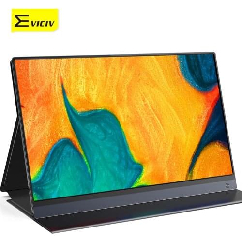 Eviciv 15.6" Monitor Portable Built-in Battery Screen IPS Panel LCD Display With USB C Port HDR For Xbox PS 4 Gaming SAMSUNG DEX