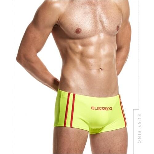 Mens Trunks Mens Swimming Shorts Men Beach Red Swimwear Bikini Gay Surf Board Wear Sea Brief Swimwear Menina 2020 New Boy