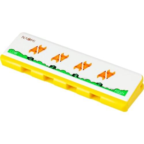 NAOMI Kids Harmonica Plastic Diatonic Harmonica with 4 Holes 8 Notes Musical Instrument Toy for Boys Girls 1 PCS