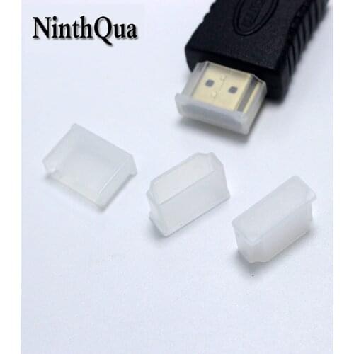 NinthQua 100pcs Dust Cover / Case for Male HDMI Plug Adapter AV Connector For for HDTV HDCP 1080P ect