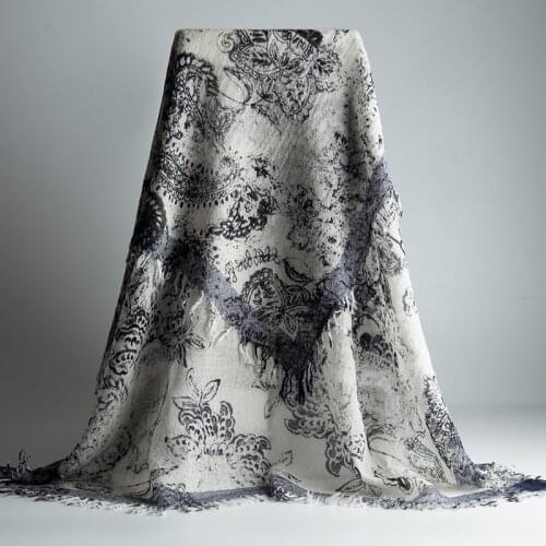 Like it at a glance! Nepal imported cashmere scarf female spring and autumn cashew flower print shawl to keep warm