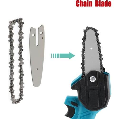 Saw Chain 4Inch 7inch 8Inch Mini Steel Chainsaw Chain With Blade Electric Saw Accessory Replacement Chain Drive Link Pitch