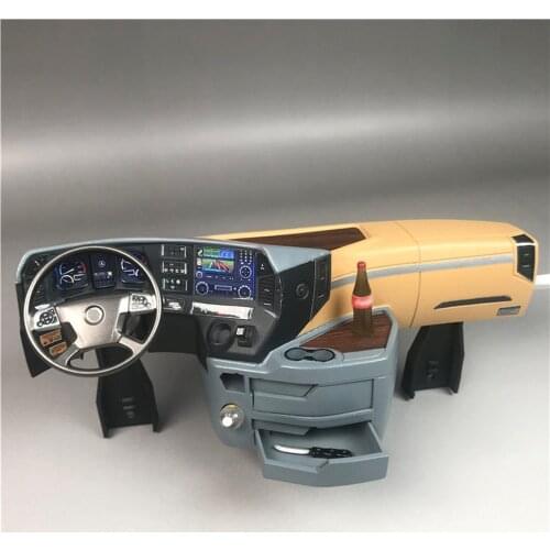 Plastic Internal Center Console Cab Cabin Left Right for 1/14 Tamiya Actros 3363 56348 1851 RC Truck Accessories Parts