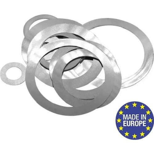 PLASMAGAL, Shim washers, DIN 988, Steel, some thicknesses, slack elimination