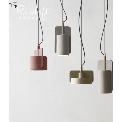 Nordic Design Industrial Cement Pendant Light E27 Led Marble Lights Modern Hanging Lamp for Living Room Decoration Bedroom Salon