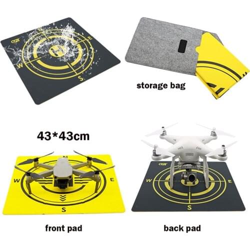 Drone PU Landing Pad Fast-fold with Storage Bag Universal for Mavic Air 2/Air 2S/Mavic Mini 2/ Mavic 2/ FPV/ Phantom Accessories