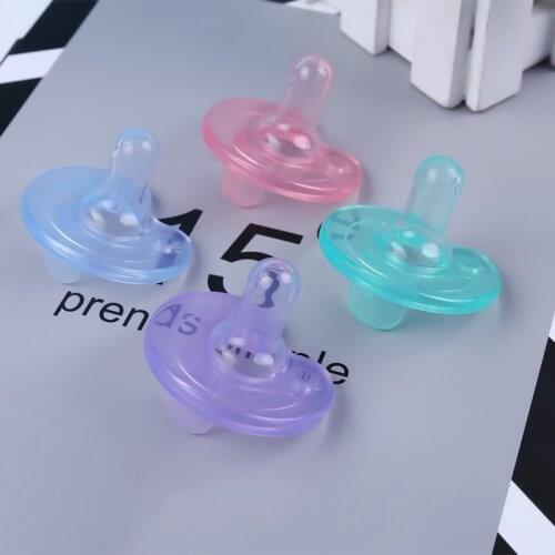 Newborn Baby Dental Care Pacifier Sleeping Baby Silicone Thumb Play Mouth Notched Pacifier Dummy Nipple Pacifier 1pc