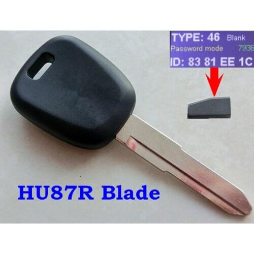 RMLKS Replacement Key Fob Transponder ID46 Chip Key HU87R Blade Fit For Suzuki SX4 Grand Vitara Swift