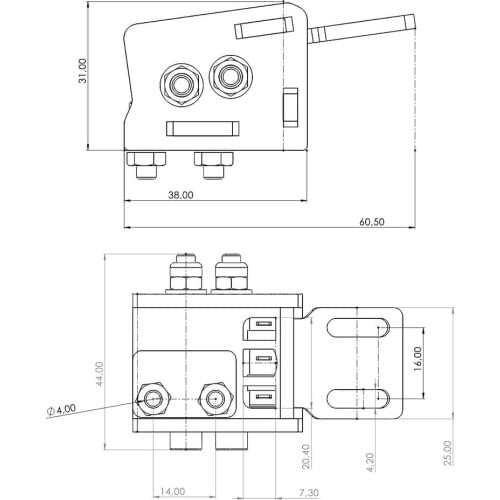 UNIVERSAL MAGNETIC PADDLES PRO FOR CUSTOM STEERING WHEELS - CARBON FIBER