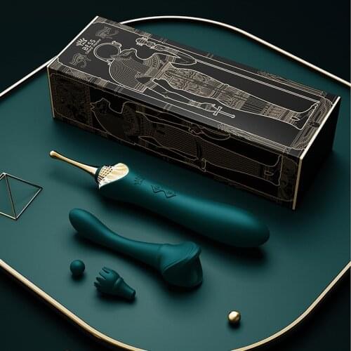 ZALO BESS Vibrator Female Vaginal Clitoral Stimulation Double Motor Retro Massager AV Wand Vibrator Adult Sex Toys for Women