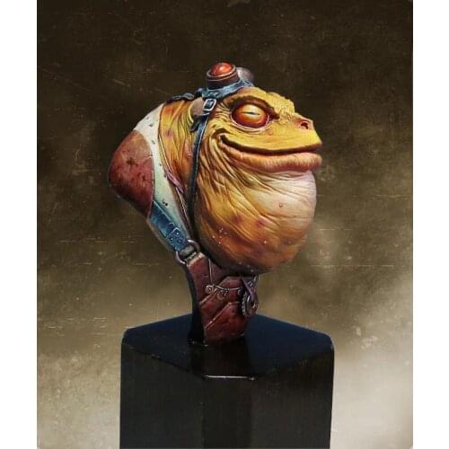 1/10 Scale 9 cm Unpainted Resin bust Frog captain collection bust