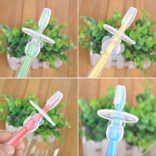 1pc Kids Soft Silicone Training Toothbrush Newborn Baby Children Dental Oral Care Tooth Brush Tool Baby Kids Teething Teether 11