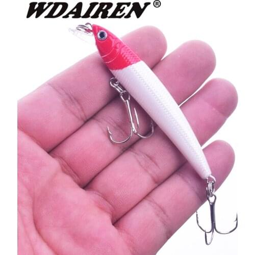 1Pcs Minnow Fishing Lures 75mm 5.5g TopWater Fishing Bait Artificial Hard Baits Bass Crankbait Fishing tackle accessories