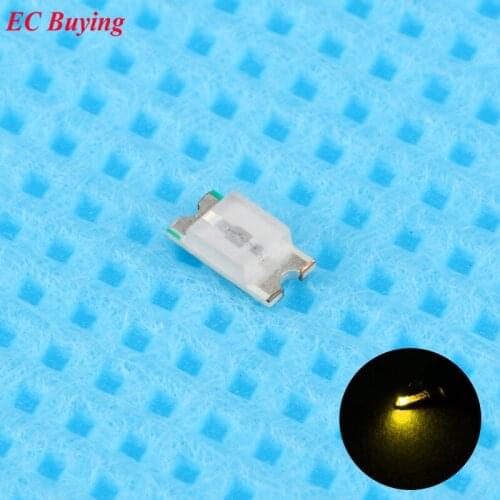 100pcs 0603 (1608) Yellow LED SMD Chip Bulb Lamp Surface Mount SMT Bead Ultra Bright Light Emitting Diode LED DIY Practice Hight