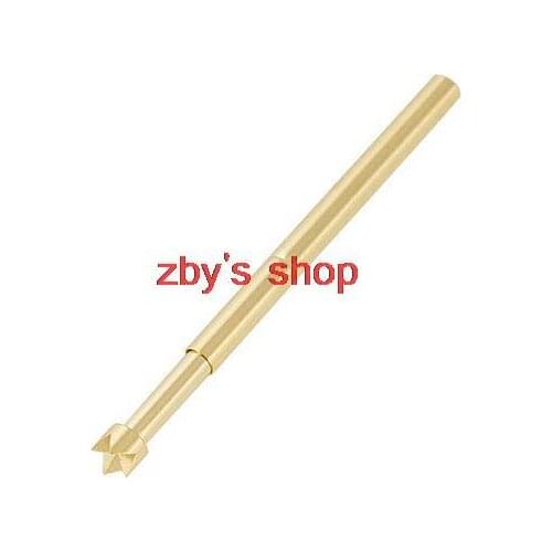 100pcs 4-Point Crown Tip Spring Test Probe Pin 33.35mm Length
