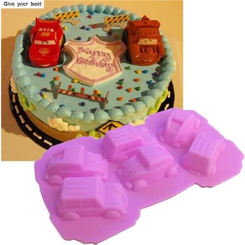 3D Sport Car Shape Creative Silicone Chocolate Soap Cake Sugar Fondant Mold Kitchen Cupcake Tools