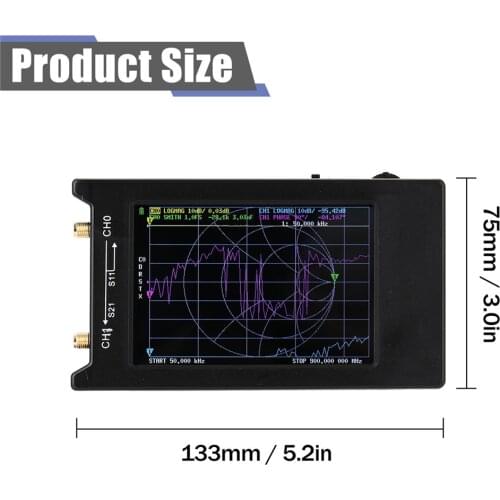 4 inch Screen 1.5GHz Vector Network Analyzer NanoVNA-H4 Shortwave UHF USB Antenna Network Analyzer