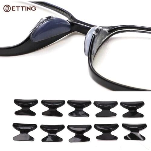 5 Pairs Soft Silicone Useful Black Nose Pads For Glasses Non-slip Eyeglasses Sunglass Black White Nose Pad