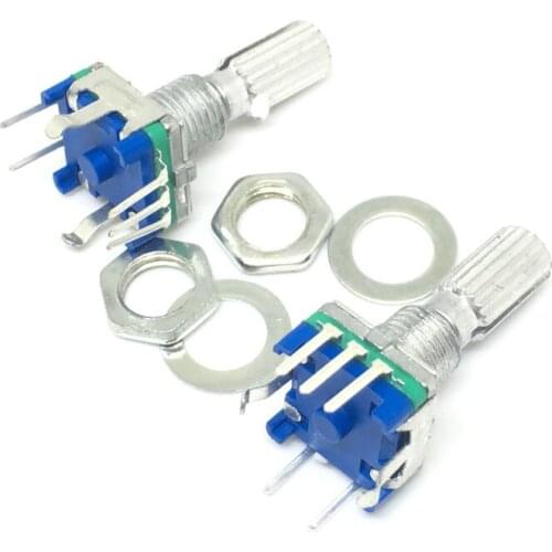 5PCS/LOT Original,Rotary encoder,code switch/EC11/ digital potentiometer with switch 5Pin handle length 15mm