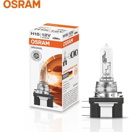 OSRAM Original H15 64176 12V 55/15W Standard Auto Headlight Car Daytime Running Light OEM Quality Lamp For Golf Audi (Single)