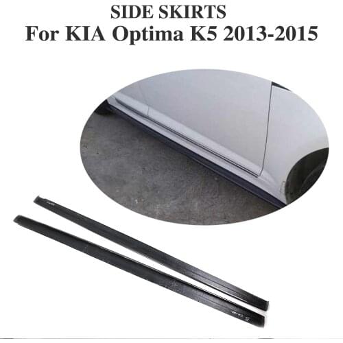 2PCS/Set Carbon Fiber Side Skirts Body Kit Aprons For KIA Optima K5 2013-2015