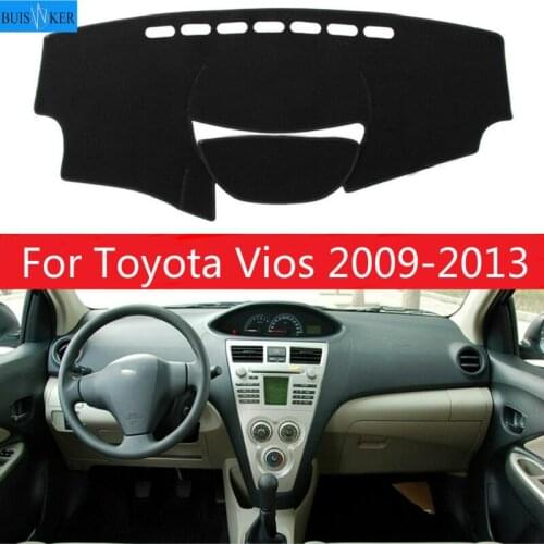 For Toyota Vios 2009 2010 2011 2012 2013 Car Inner Auto Dashboard Cover Dashmat Pad Carpet Sun Shade Dash Board Cover Fit