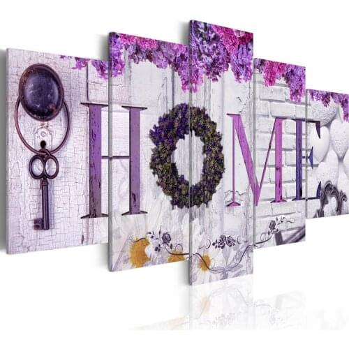 Home Sweet Home Wall Art Print Modern Canvas Wall Painting Home Decoration Gift for Love, Choose Color And Size( No Frame )