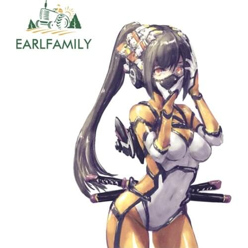 EARLFAMILY 13cm x 9.3cm for Watercolor Shinobi Car Stickers Anime Decals Car Accessories Skateboard Motorcycle Decoration