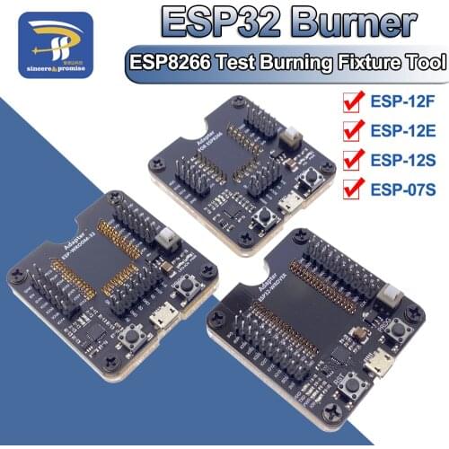 ESP8266 ESP32 ESP-WROOM-32 ESP32-WROVER Development Board Test Burning Fixture Tool Downloader for ESP-12F ESP-07S ESP-12S