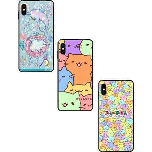 Kawaii Mitchiri Neko Cats For Huawei Honor 20 20I 20S 10 10I 6A 7A 7X 8C 8X 9 9A 9I 9X Lite Pro Launch Black Soft Multi Colors