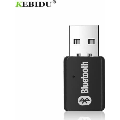 KEBIDU Mini USB Bluetooth Transmitter Bluetooth 5.0 Audio Transmitter Stereo Music for PC Computer Wireless Adapter