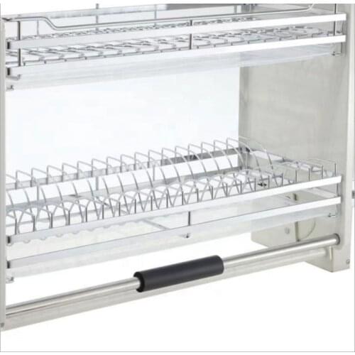 Multi-Function Pull Out adjustable bearing Baskets Wire Storage Drawers Kitchen Basket
