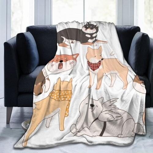 Pet dog soft flannel blanket sofa bedding and baby bag childrens bed sheet down quilt cover adult home textile